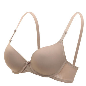 Lightweight and seamless one-piece girls' underwear, gathered and pulled up without a steel ring bra, lightweight and breathable back bra