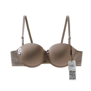 Comfortable deep V-chest gathered women's underwear looks big, sexy, anti sagging, breathable, sexy, adjustable bra